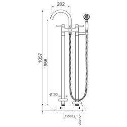 Baterie pentru cada si dus Imprese Podzima Ledove ZMK01170106 (Chrome) Thumb