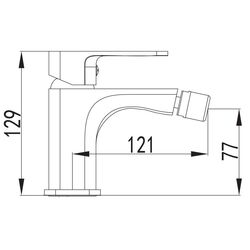 Смеситель для биде Imprese Bilovec 40255 (Chrome) Thumb