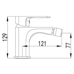Смеситель для биде Imprese Bilovec 40256 (Black) Thumb