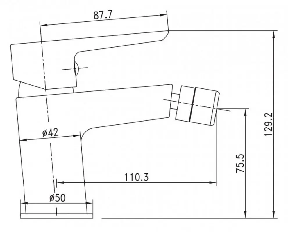 Baterie pentru bideu Imprese Breclav 40245W (Chrome/White) - 3