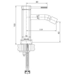 Baterie pentru bideu Imprese Brenta ZMK071901070 (Chrome) Thumb