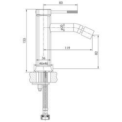 Смеситель для биде Imprese Brenta ZMK081906070 (Nickel) Thumb