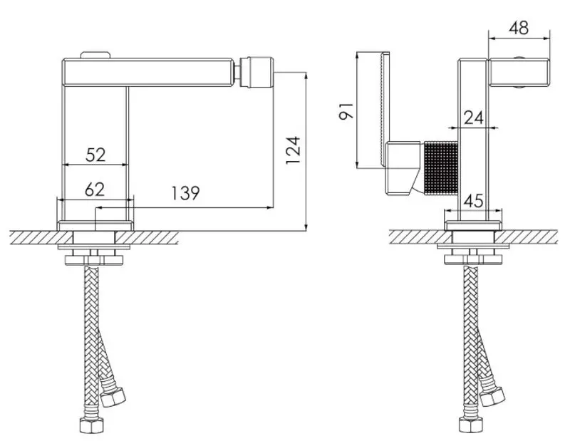Baterie pentru bideu Imprese Deira ZMK112009070 (Champagne) - 3