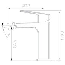 Смеситель для биде Imprese Grafiky ZMK041807070 (Black Nickel) Thumb