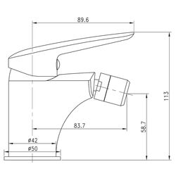 Смеситель для биде Imprese Praha New 40030 new (Chrome) Thumb
