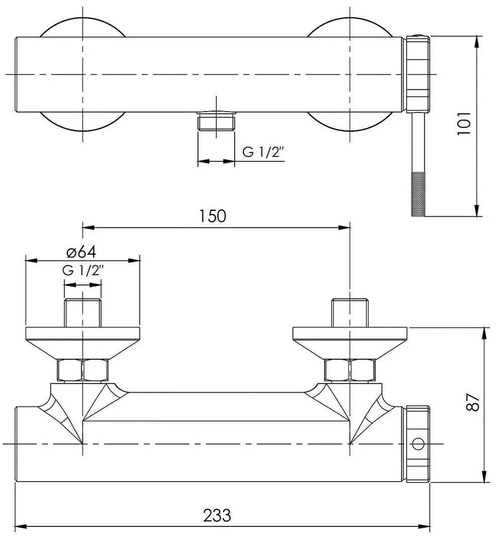 Baterie pentru dus Imprese Brenta ZMK081906080 (Nickel) - 3