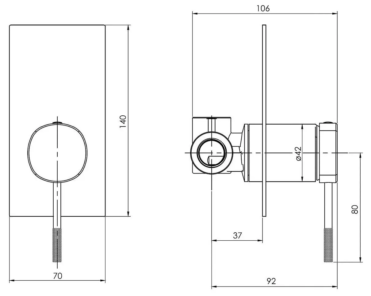 Baterie pentru dus Imprese Brenta ZMK081906081 (Nickel) - 3