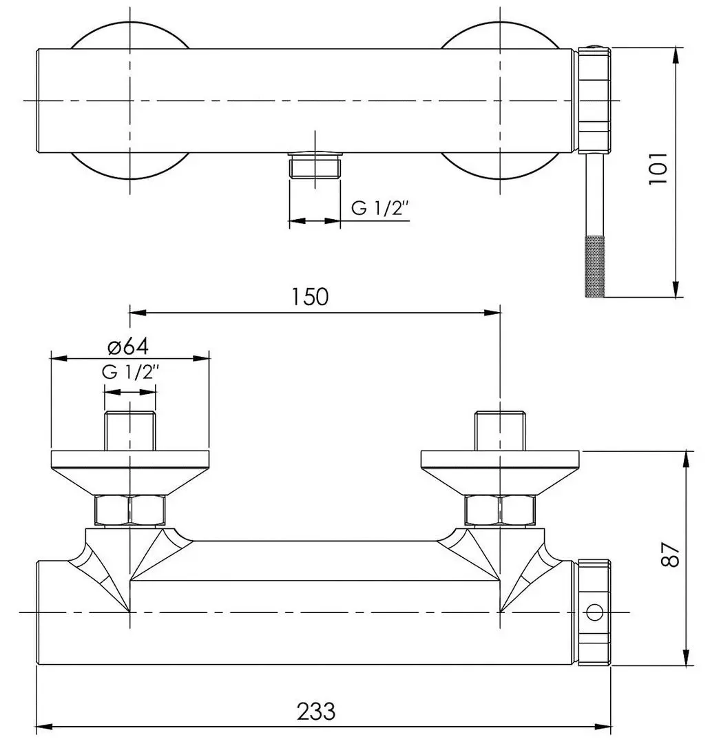 Baterie pentru dus Imprese Brenta ZMK091908080 (Graphite Chrome) - 3