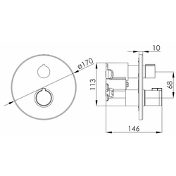 Смеситель для душа Imprese Kucera f04603410AD (Black Matte) Thumb