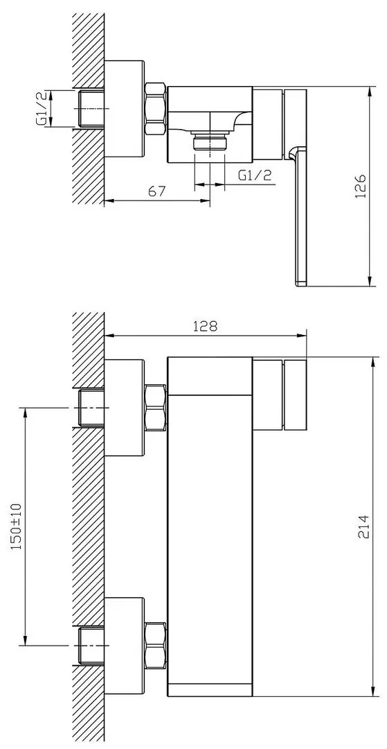 Baterie pentru dus Imprese Skala 15275 (Chrome) - 3