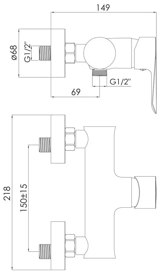 Baterie pentru dus Imprese Vaclav f03306406AA (Nickel) - 3