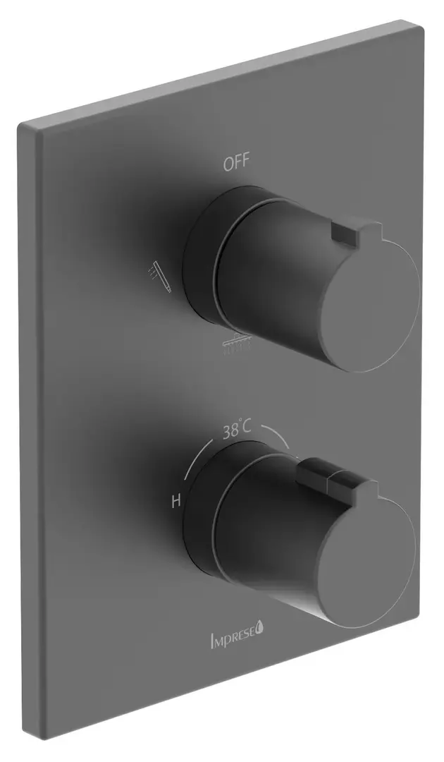 Baterie pentru dus Imprese Violik f04610810AD (Black Matte)