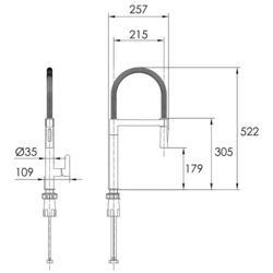 Baterie pentru chiuveta Imprese Boa 55910 (Chrome) Thumb