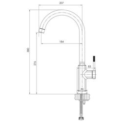 Baterie pentru bucatarie Imprese Brenta ZMK071901150 (Chrome) Thumb