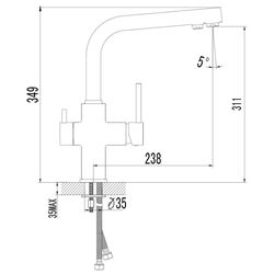 Baterie pentru chiuveta Imprese Daicy 55009S-F (Satin) Thumb