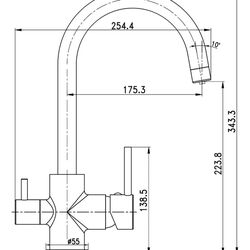Baterie pentru bucatarie Imprese Daicy-U 55009-UG (Sand) Thumb