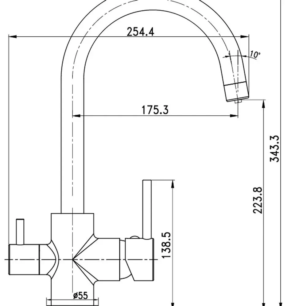 Baterie pentru bucatarie Imprese Daicy-U 55009-UG (Sand) - 3