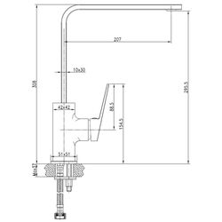 Baterie pentru chiuveta Imprese Elanta 55451 (Chrome) Thumb