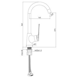 Baterie pentru chiuveta Imprese Elio f03407701AA (Chrome) Thumb