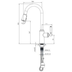 Baterie pentru chiuveta Imprese Hydrant ZMK031806150 (Nickel) Thumb