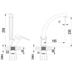 Baterie pentru bucatarie Imprese Krinice 55110 (Chrome) Thumb