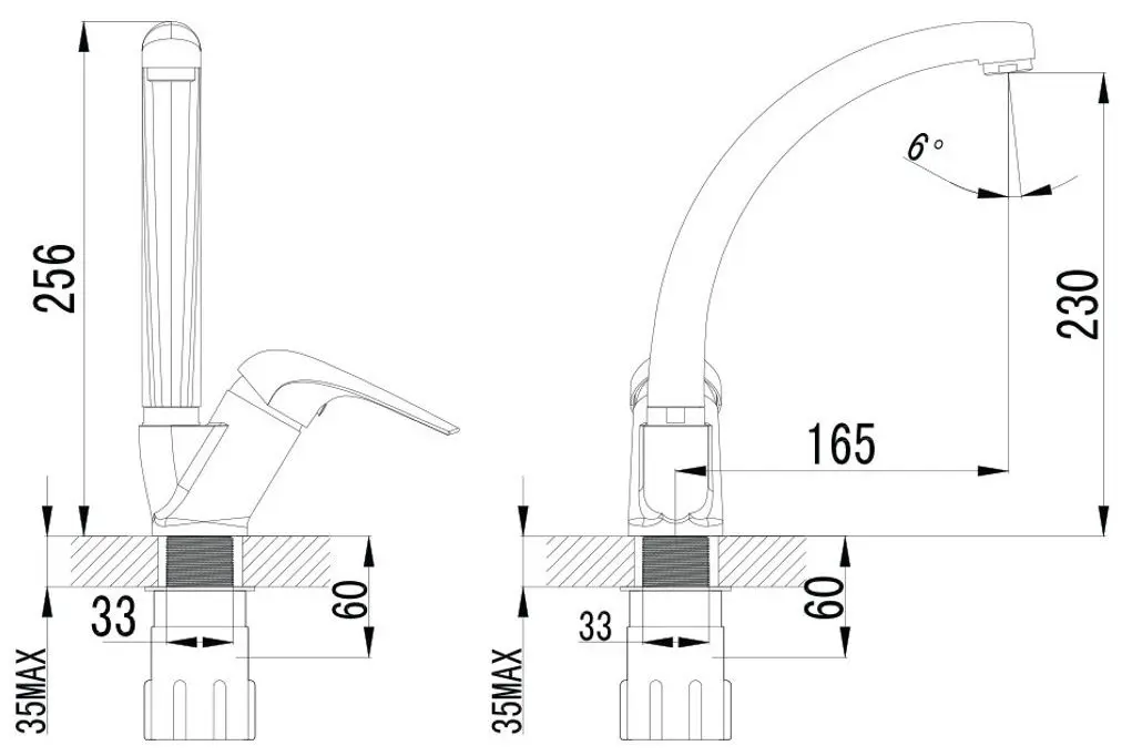 Baterie pentru bucatarie Imprese Krinice 55110 (Chrome) - 3