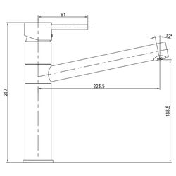 Baterie pentru chiuveta Imprese Lotta 55402-SS (Inox) Thumb