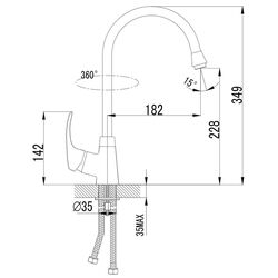 Baterie pentru chiuveta Imprese Malse 55010S (Satin) Thumb