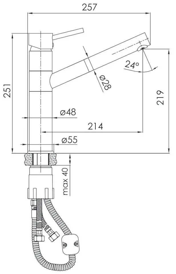 Baterie pentru bucatarie Imprese Pivot LB f03408501AA (Chrome) - 4