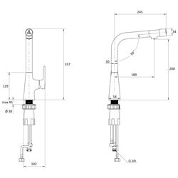 Baterie pentru chiuveta Imprese Smart Bio ZMK051901150 (Chrome) Thumb