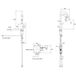Baterie pentru bucatarie Imprese Smart Bio ZMK051901151 (Chrome) Thumb