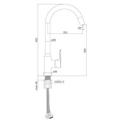 Baterie pentru chiuveta Imprese Vaclav f03406401AA (Chrome) Thumb