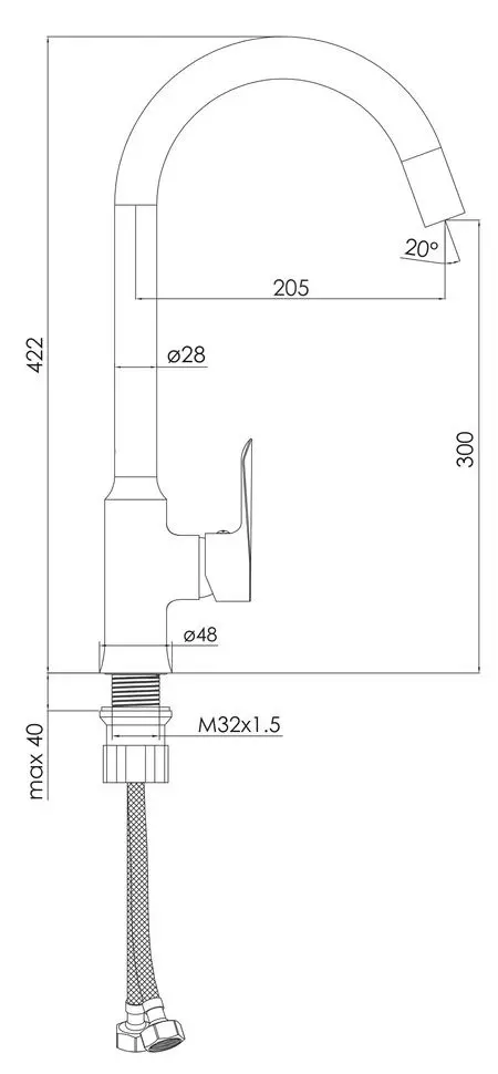 Baterie pentru chiuveta Imprese Vaclav f03406401AA (Chrome) - 2