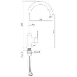 Baterie pentru chiuveta Imprese Vaclav f03406406AA (Nickel) Thumb
