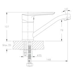Baterie chiuveta Imprese Blanice 20330-15 (Chrome) Thumb