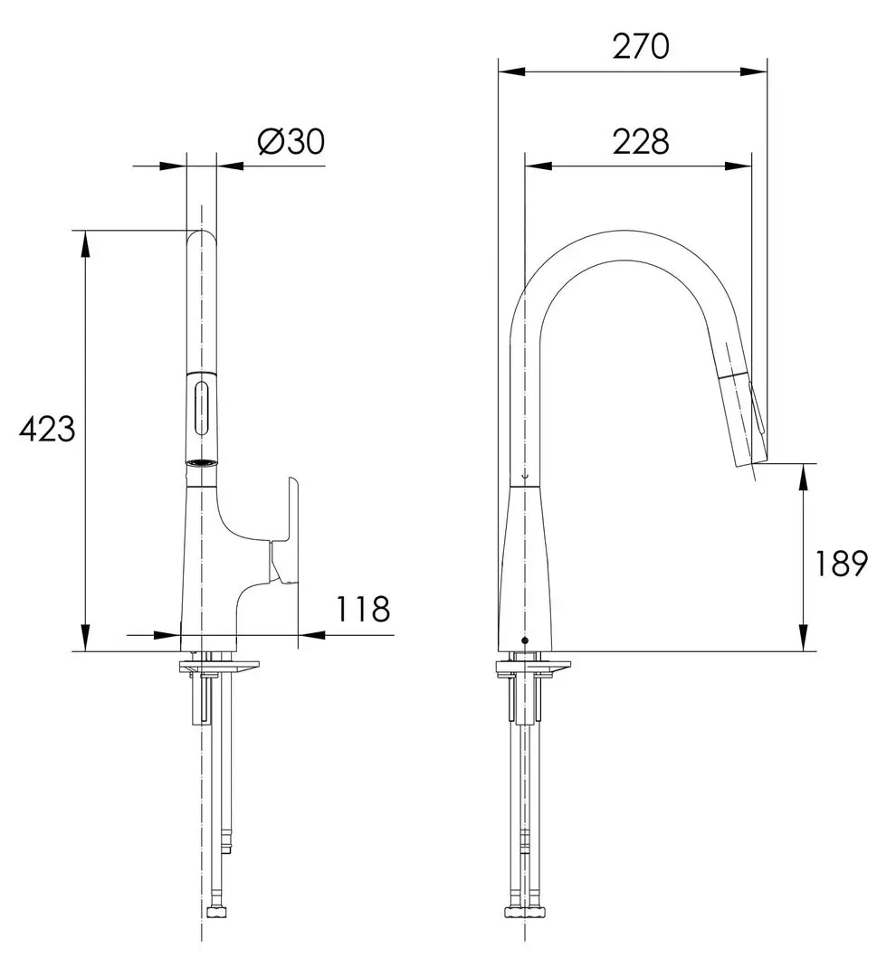 Baterie pentru chiuveta Imprese Liben 55905 (Chrome) - 3