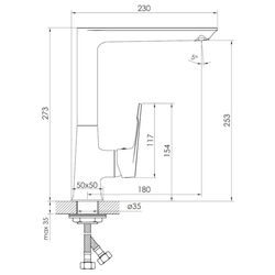 Baterie pentru chiuveta Imprese Vite f03407401AA (Chrome) Thumb