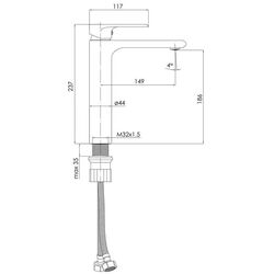 Baterie pentru lavoar Imprese Aria f03507501AB (Chrome) Thumb
