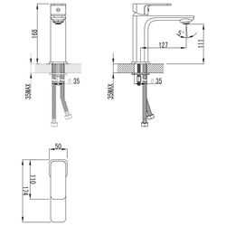 Baterie pentru lavoar Imprese Bilovec 5255 (Chrome) Thumb