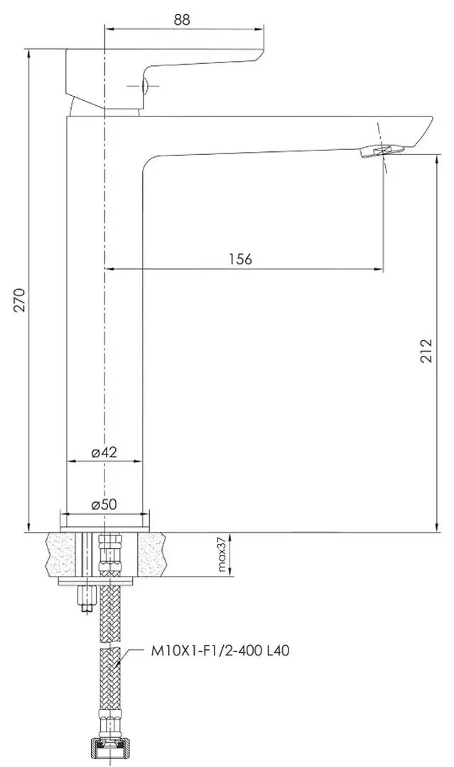 Baterie pentru lavoar Imprese Breclav 05245WH (White) - 3