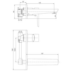 Baterie pentru lavoar Imprese Breclav VR-05245 (Chrome) Thumb