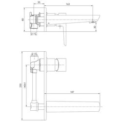 Baterie pentru lavoar Imprese Breclav VR-05245W (Chrome/White) Thumb