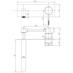 Baterie pentru lavoar Imprese Brenta ZMK071901030 (Chrome) Thumb