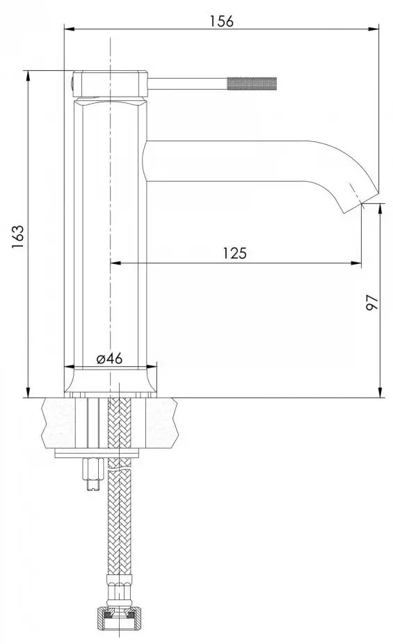 Смеситель для умывальника Imprese Brenta ZMK081906010 (Nickel)
