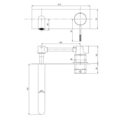 Смеситель для умывальника Imprese Brenta ZMK081906030 (Nickel) Thumb