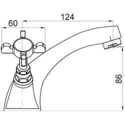 Baterie pentru lavoar Imprese Cuthna Zlato 05280 (Gold) Thumb