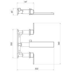 Baterie pentru lavoar Imprese Deira ZMK112009030 (Champagne) Thumb