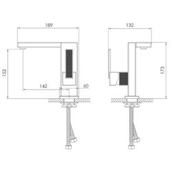 Baterie pentru lavoar Imprese Diera ZMK122001010 (Chrome) Thumb