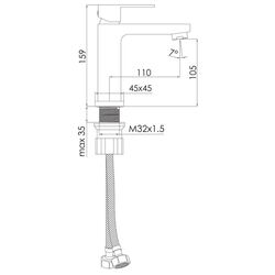 Baterie pentru lavoar Imprese Karlov F03507601AA (Chrome) Thumb