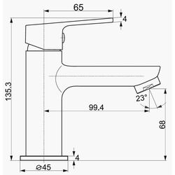 Baterie pentru lavoar Imprese Laska 05040 (35) (Chrome) Thumb
